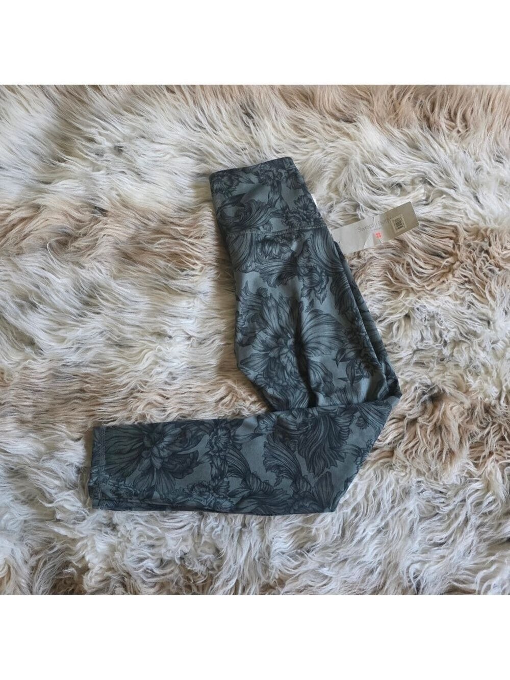 Sweaty Betty Gray Floral Leggings